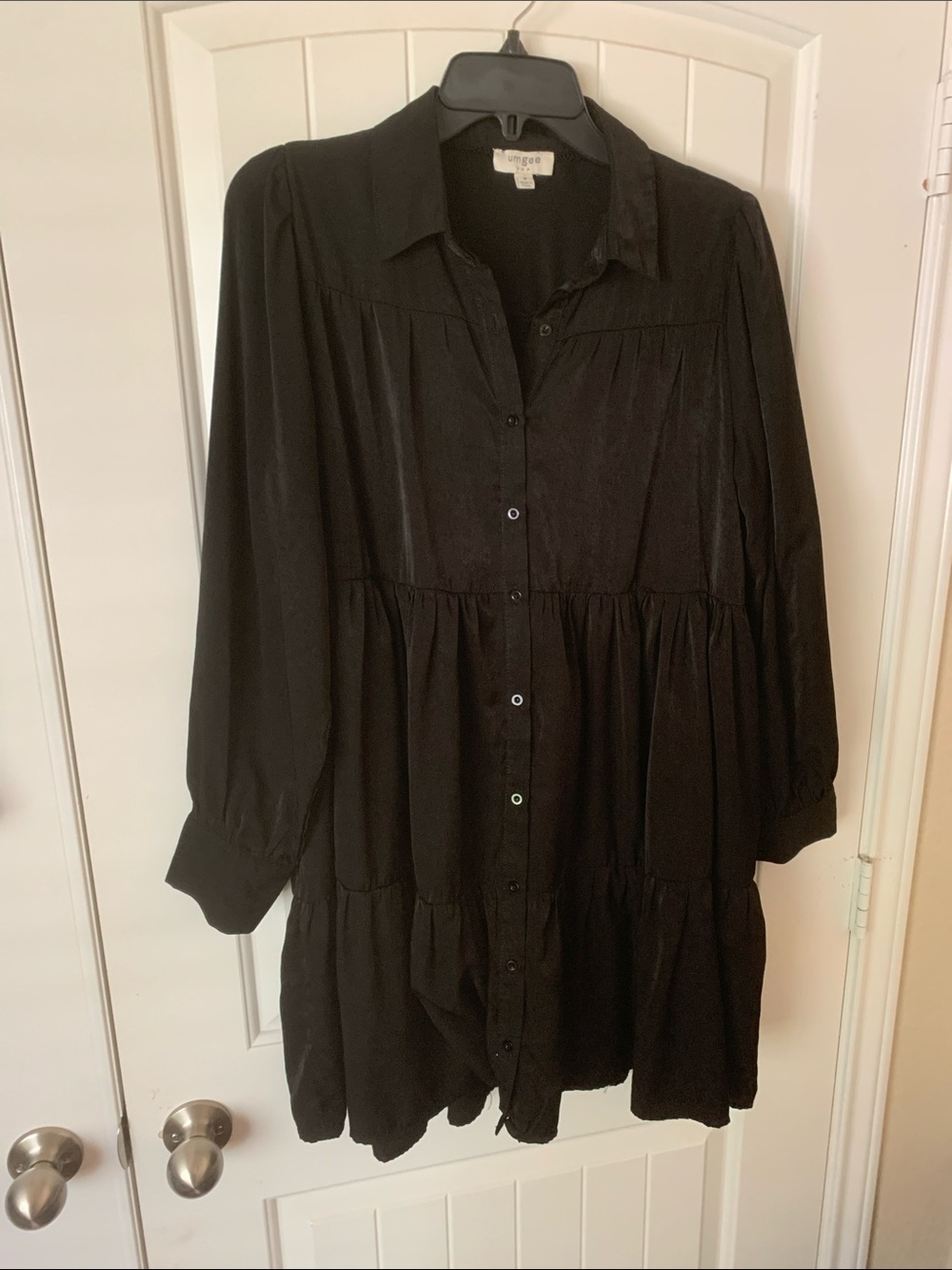 Umgee Black Long Sleeve Dress Size M